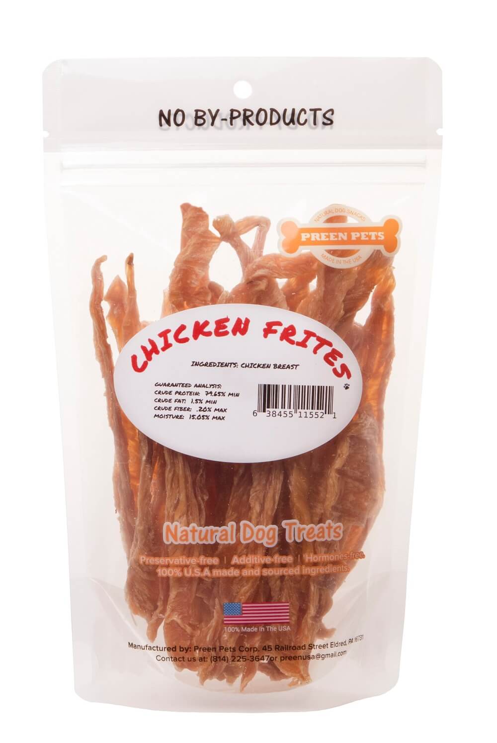Chicken Frites - 100% USA Chicken Breast Dog Treats