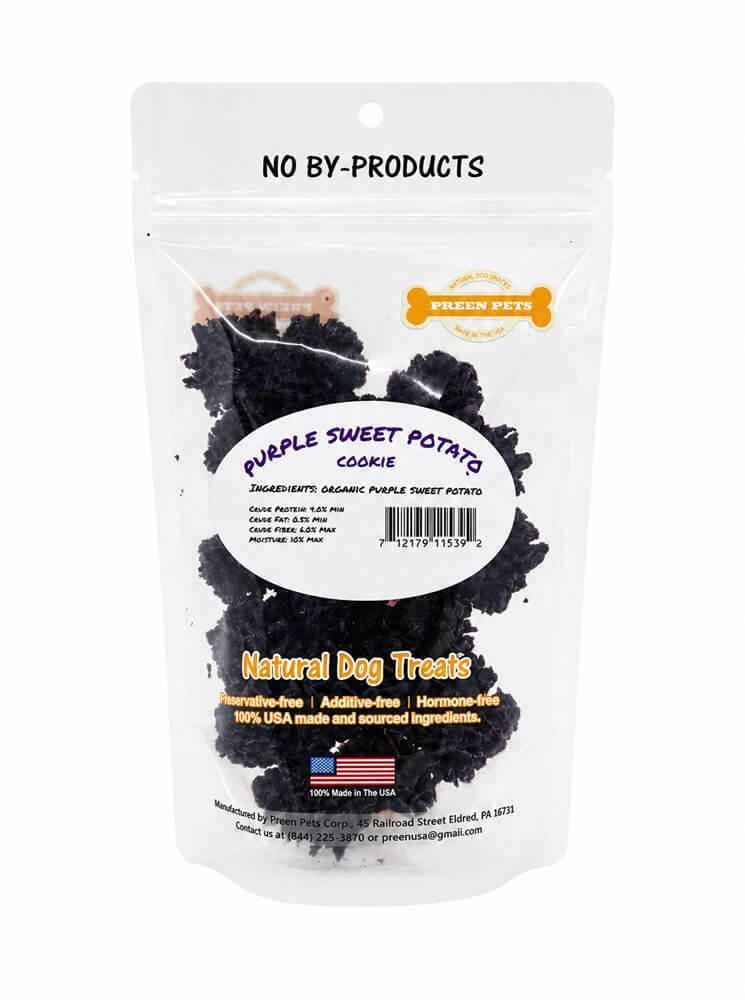 Purple Sweet Potato Cookie Dog Treats — Preen Pets, made in the USA (photo 3)