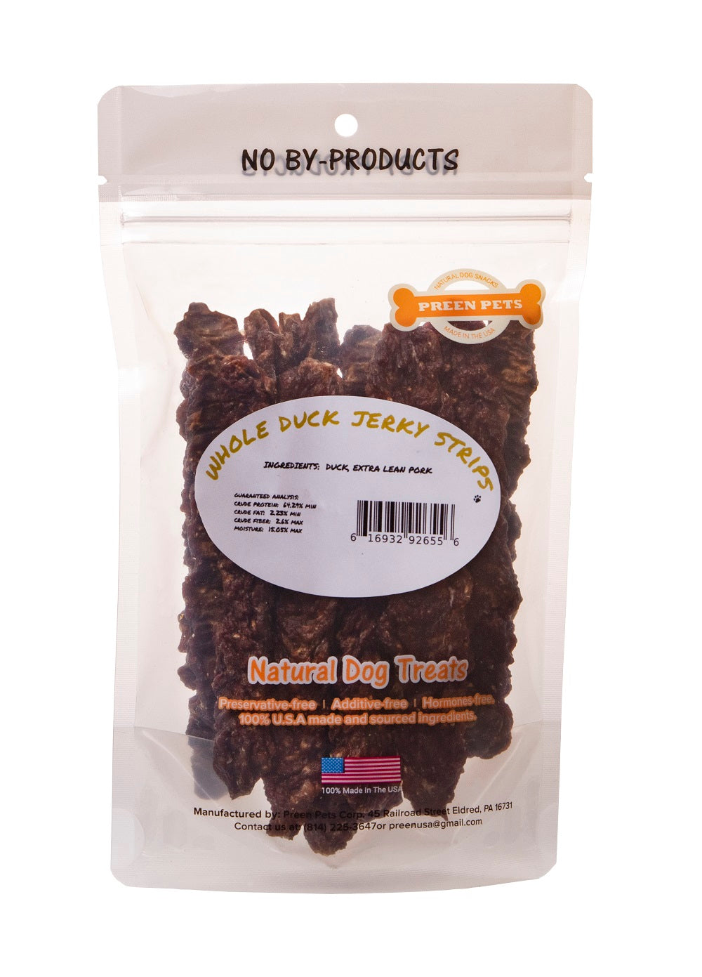Duck Jerky Strips with Beef (Soft)